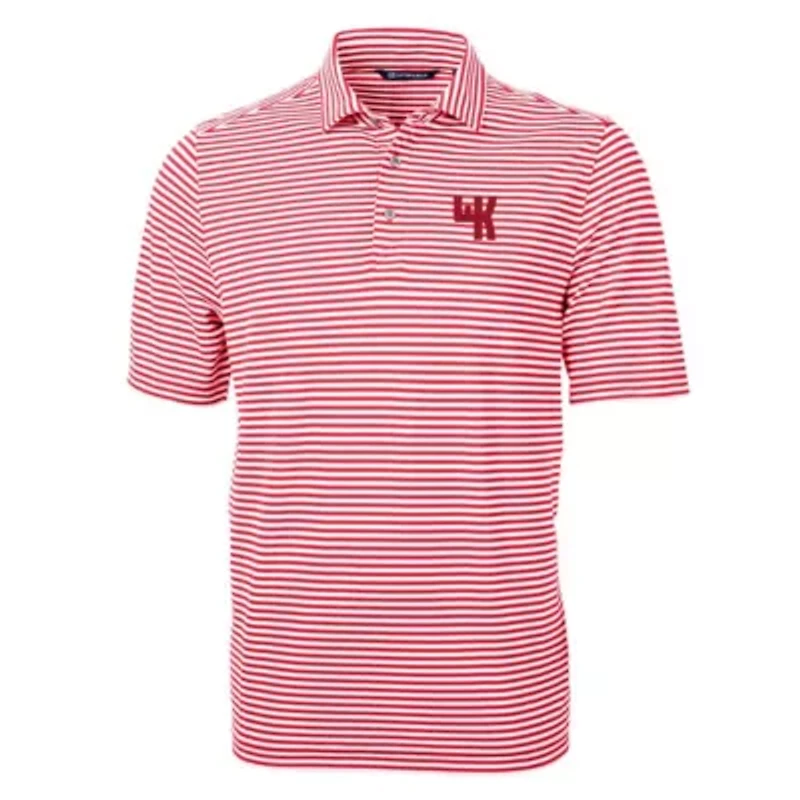 NCAA Western Kentucky Hilltoppers Throwback Logo Virtue Eco Pique Stripe Recycled Polo