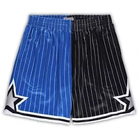 NBA Blue/Black Orlando Magic Big & Tall Hardwood Classics Split Swingman Shorts