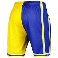 NBA Royal/Gold Golden State Warriors Hardwood Classics 1995 Split Swingman Shorts