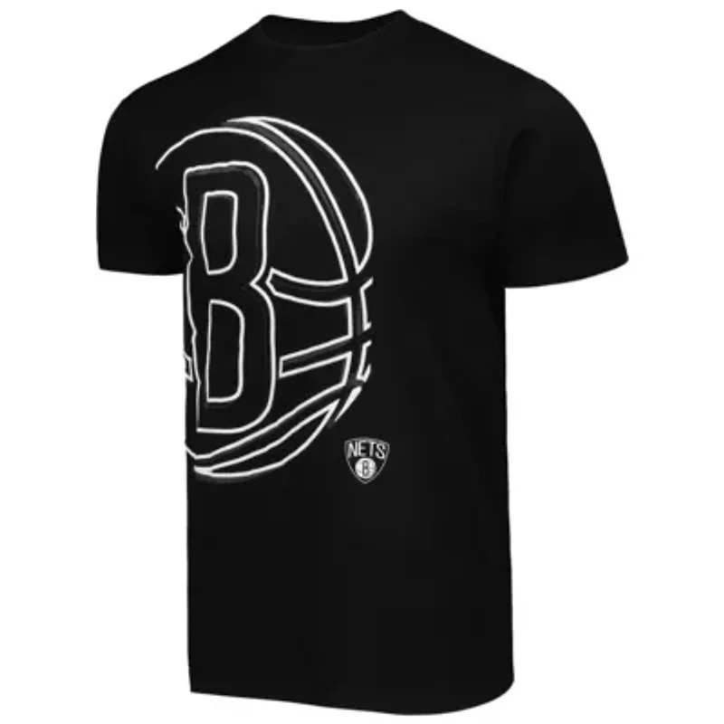 NBA Unisex Brooklyn Nets Element Logo Pop T-Shirt