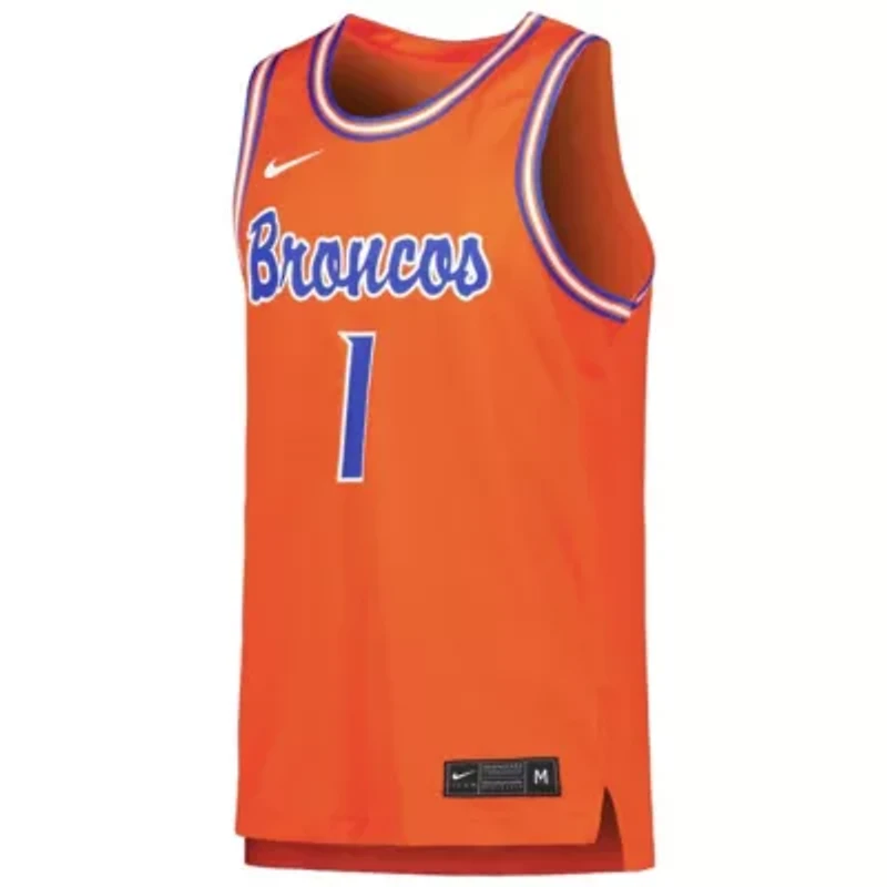 NCAA Nike #1 Boise State Broncos Replica Basketball Jersey