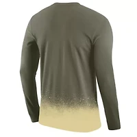 Army Black Knights NCAA Nike 1st Armored Division Old Ironsides Rivalry Splatter Long Sleeve T-Shirt