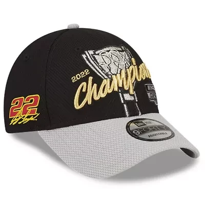 NASCAR Black/Gray Joey Logano 2022 Cup Series Victory Lane 9FORTY Adjustable Hat