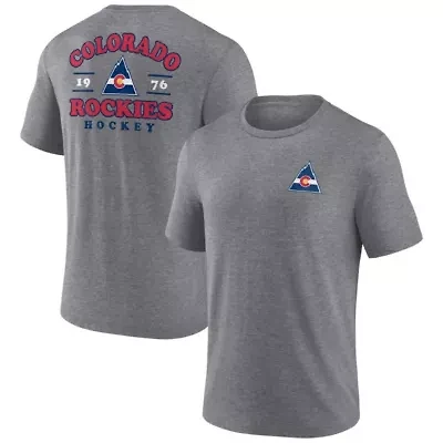 Vintage Hockey Fanatics CO Rockies Winger Tri-Blend T-Shirt