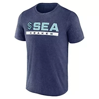 NHL Fanatics Deep Sea Seattle Kraken Playmaker T-Shirt