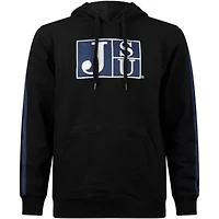 NCAA Jackson State Tigers Striped Oversized Print Pullover Hoodie