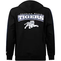 NCAA Jackson State Tigers Striped Oversized Print Pullover Hoodie