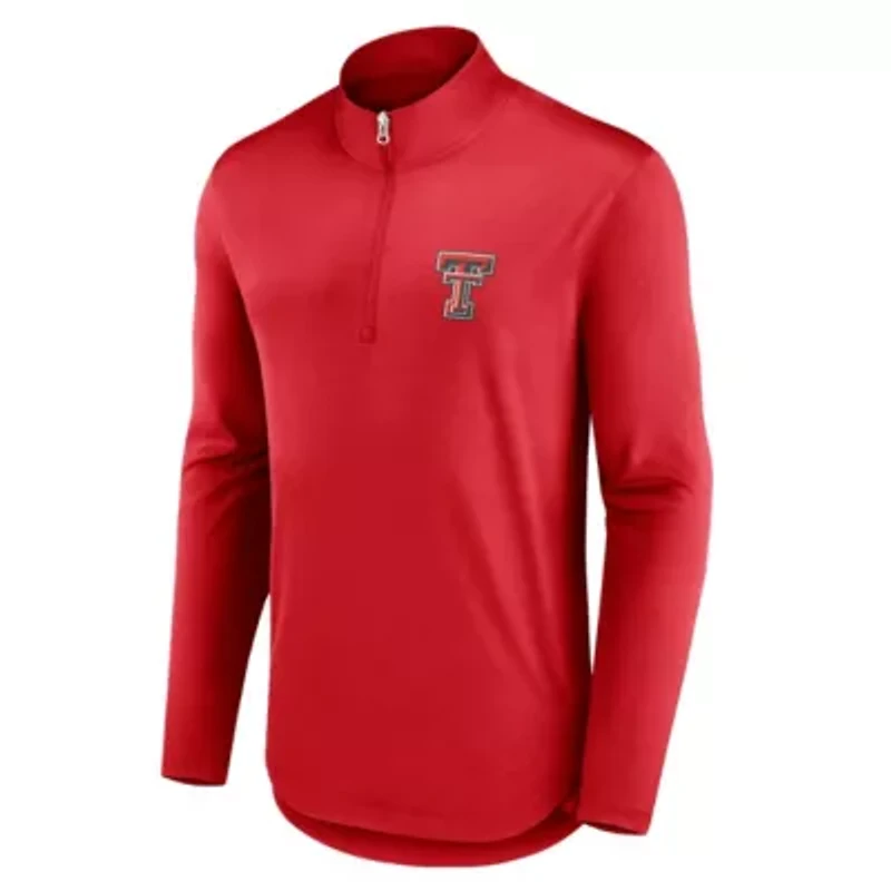 Texas Tech Red Raiders NCAA Fanatics Quarterback Mock Neck Quarter-Zip Top