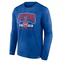 NBA Fanatics Detroit Pistons Front Court Press Snow Wash Long Sleeve T-Shirt