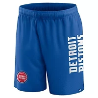 NBA Fanatics Detroit Pistons Up Mesh Shorts