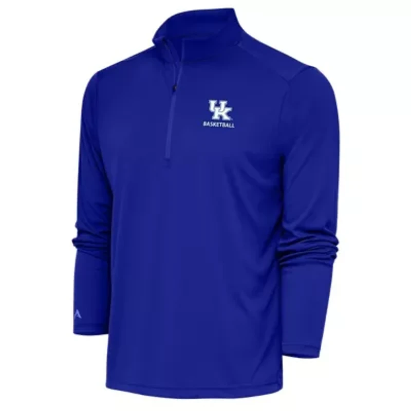 NCAA Kentucky Wildcats Basketball Tribute Quarter-Zip Pullover Top