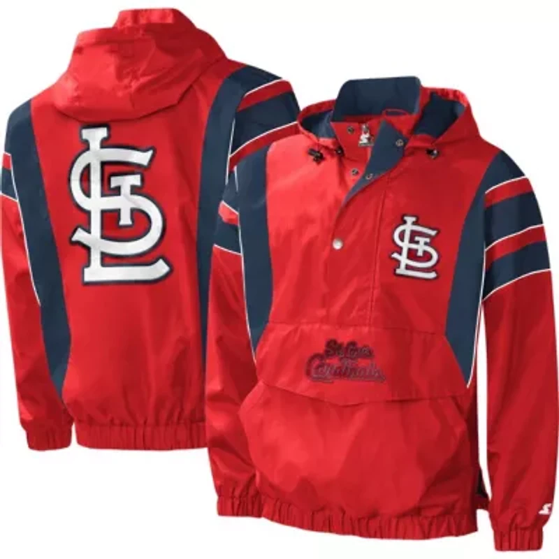 MLB St. Louis Cardinals Impact Hoodie Half-Zip Jacket