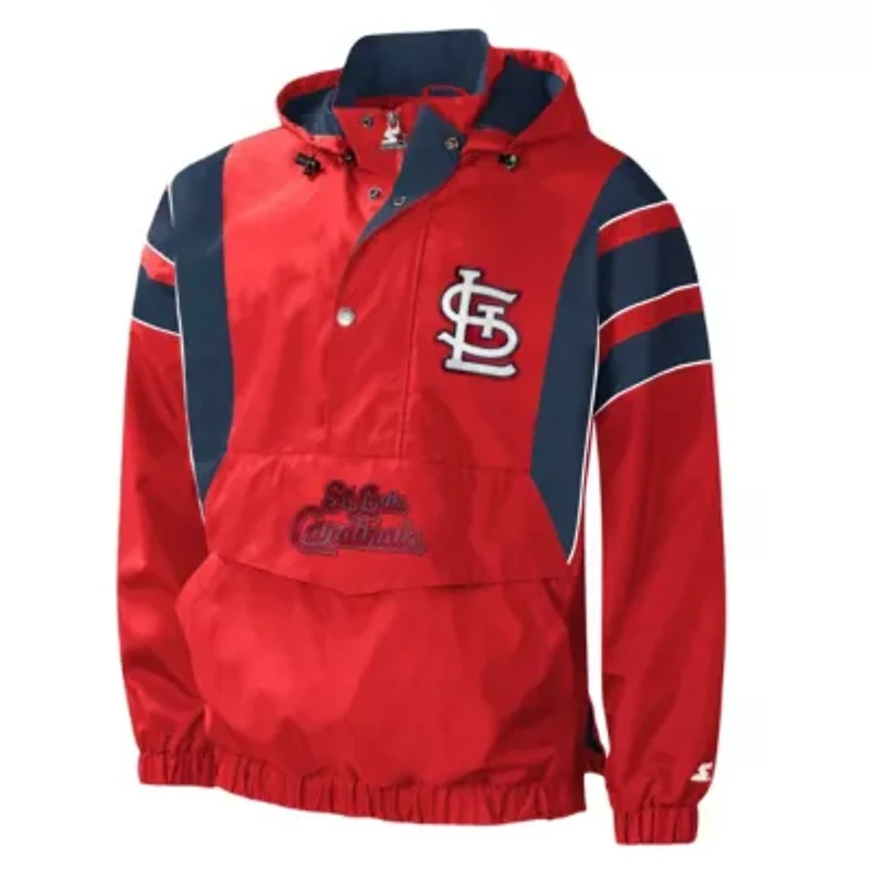 MLB St. Louis Cardinals Impact Hoodie Half-Zip Jacket