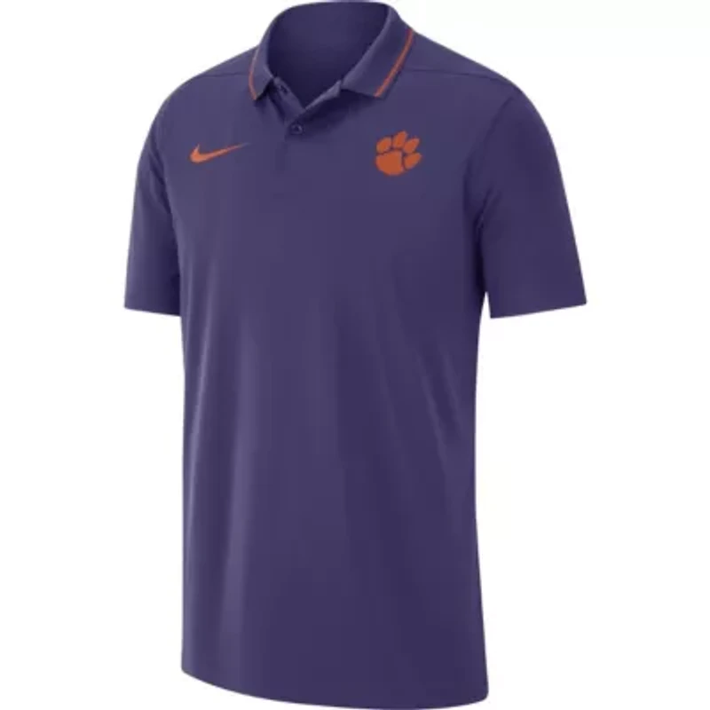 NCAA Nike Clemson Tigers 2023 Coaches Performance Polo