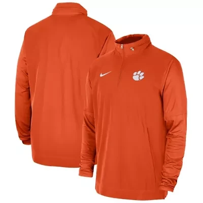 NCAA Nike Clemson Tigers 2023 Coach Half-Zip Hooded Jacket