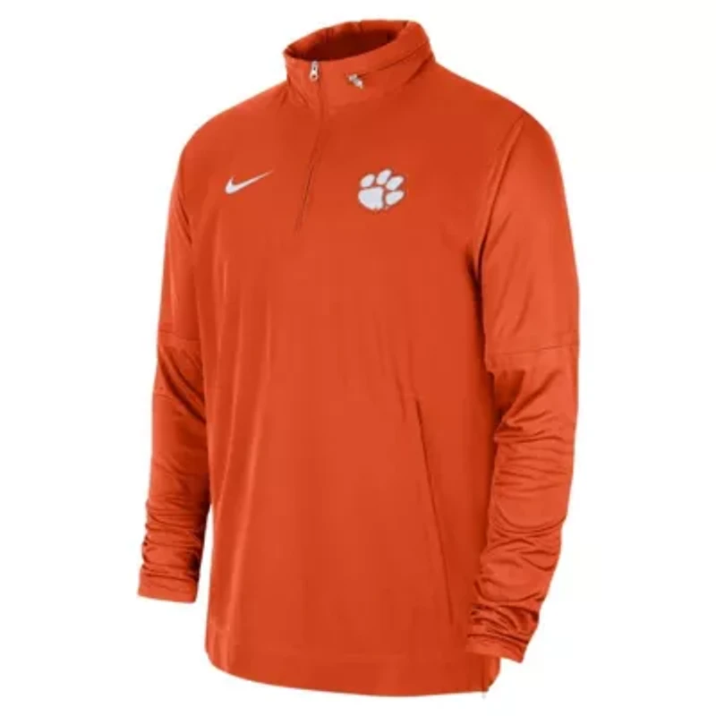 NCAA Nike Clemson Tigers 2023 Coach Half-Zip Hooded Jacket