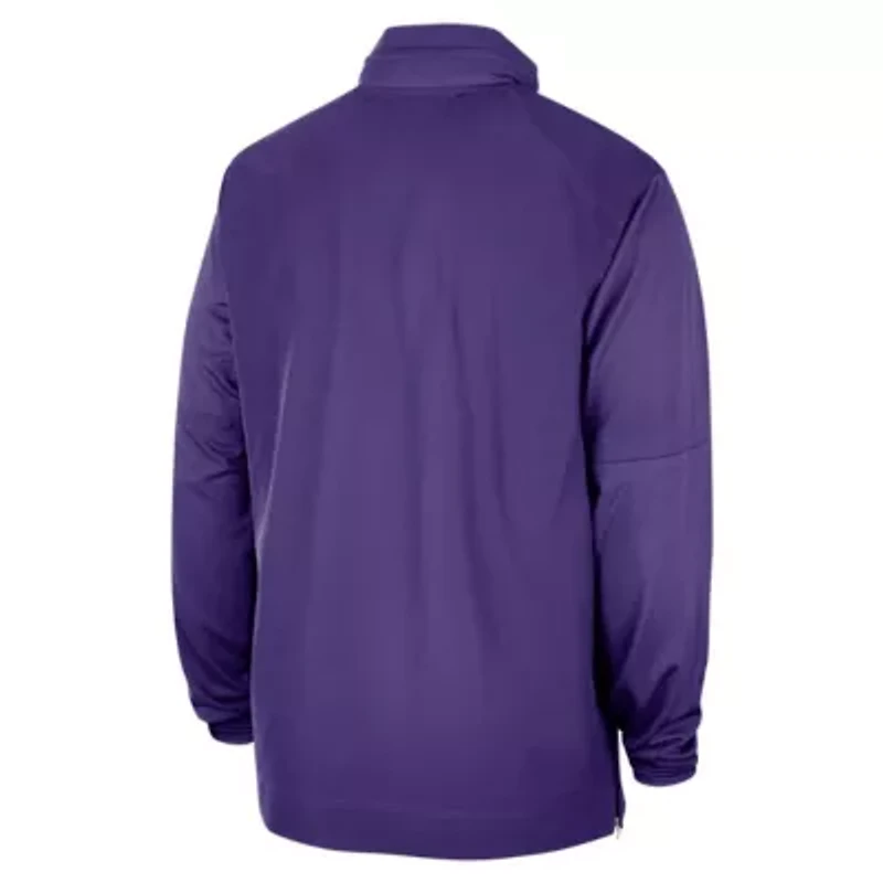 NCAA Nike LSU Tigers 2023 Coach Half-Zip Hooded Jacket