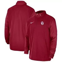 NCAA Nike Oklahoma Sooners 2023 Coach Half-Zip Hooded Jacket