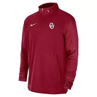 NCAA Nike Oklahoma Sooners 2023 Coach Half-Zip Hooded Jacket