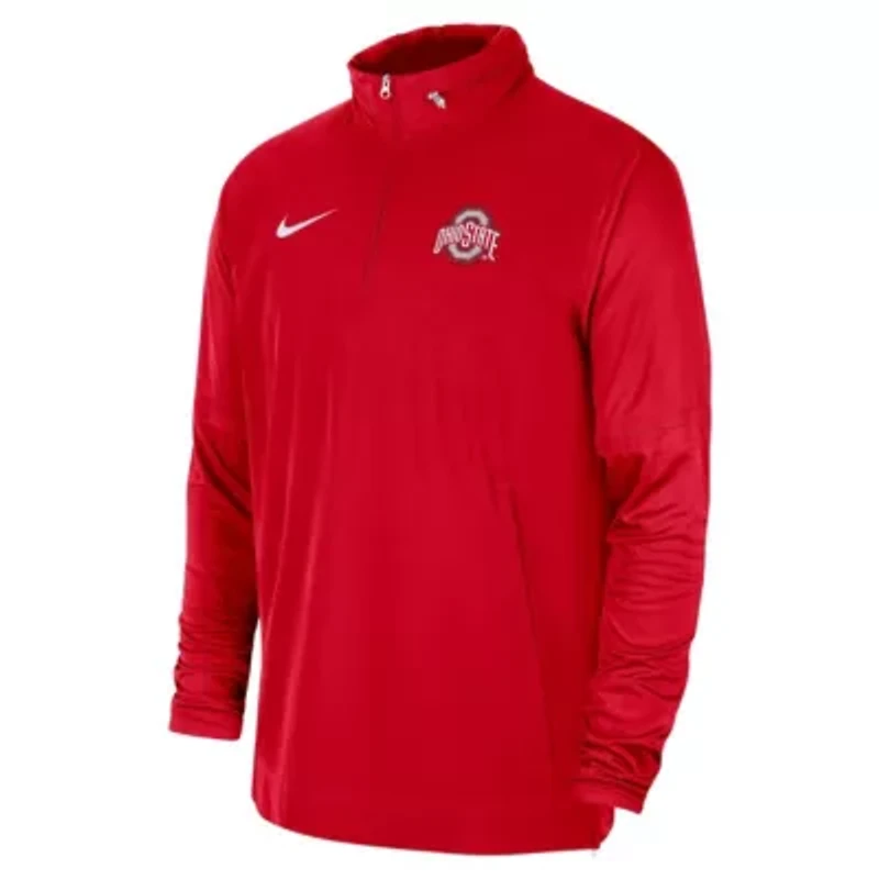 NCAA Nike Ohio State Buckeyes 2023 Coach Half-Zip Hooded Jacket