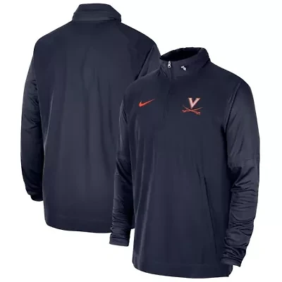 NCAA Nike Virginia Cavaliers 2023 Coach Half-Zip Hooded Jacket
