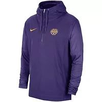 NCAA Nike LSU Tigers 2023 Sideline Player Quarter-Zip Hoodie Jacket