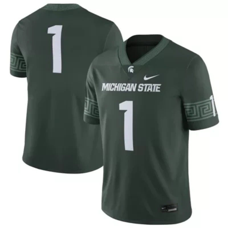 NCAA Nike #1 Michigan State Spartans Football Game Jersey