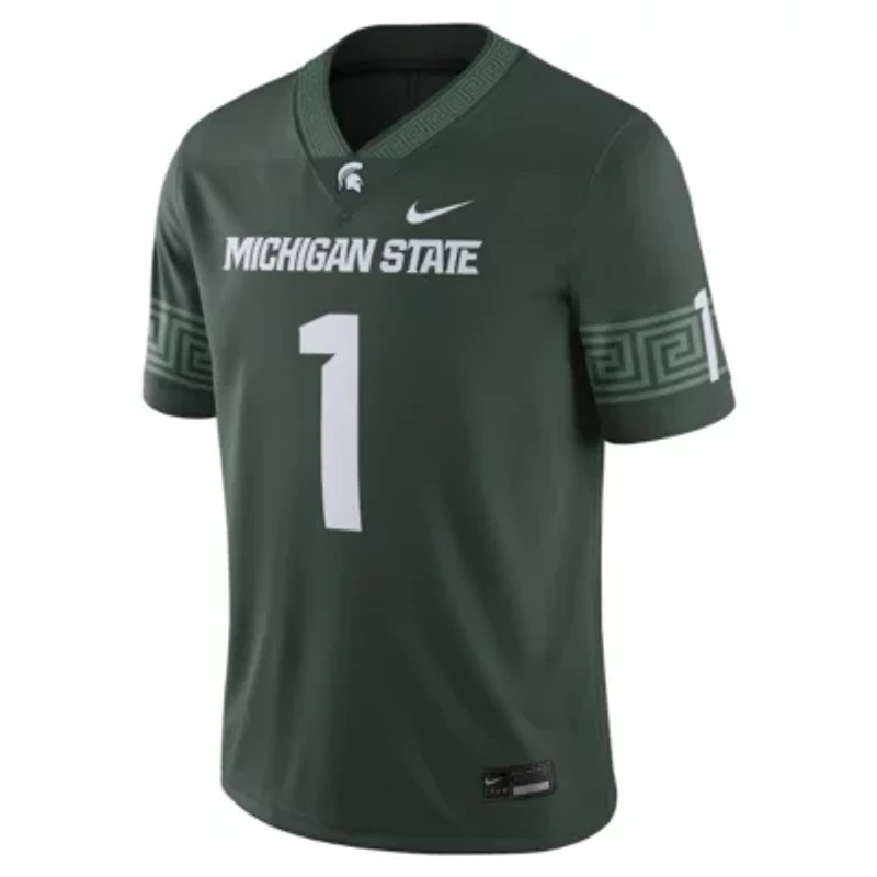 NCAA Nike #1 Michigan State Spartans Football Game Jersey