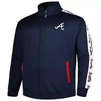 MLB Atlanta Braves Big & Tall Tricot Track Full-Zip Jacket