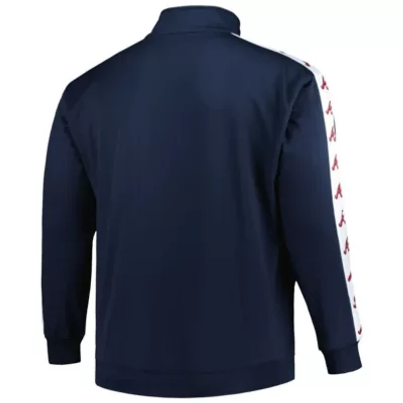 MLB Atlanta Braves Big & Tall Tricot Track Full-Zip Jacket