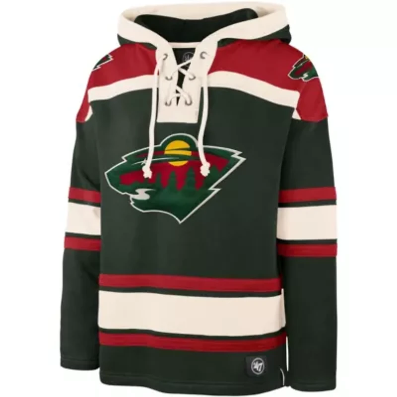 NHL Kirill Kaprizov Minnesota Wild Player Name & Number Lacer Pullover Hoodie