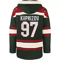NHL Kirill Kaprizov Minnesota Wild Player Name & Number Lacer Pullover Hoodie