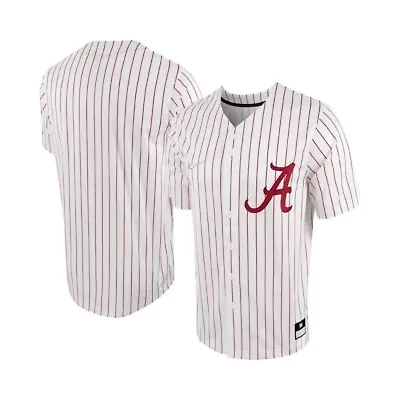Alabama Crimson Tide NCAA Nike Pinstripe Replica Full-Button Baseball Jersey