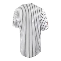 NCAA Nike Oklahoma State Cowboys Pinstripe Replica Full-Button Baseball Jersey