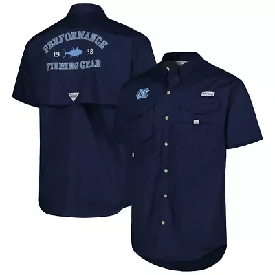 NCAA North Carolina Tar Heels Bonehead Button-Up Shirt