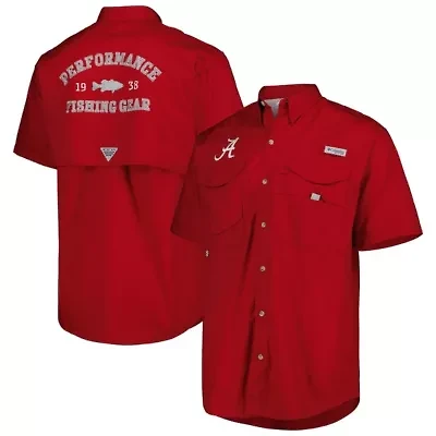 Alabama Crimson Tide NCAA Bonehead Button-Up Shirt