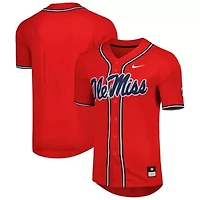 NCAA Nike Ole Miss Rebels Full-Button Replica Baseball Jersey