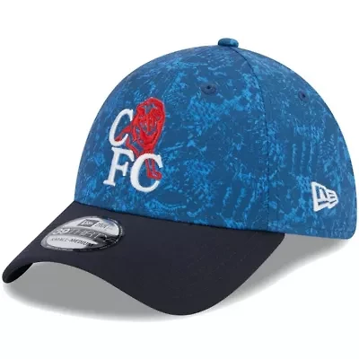 International Clubs Blue/Navy Chelsea Retro All Over Print 39THIRTY Flex Hat