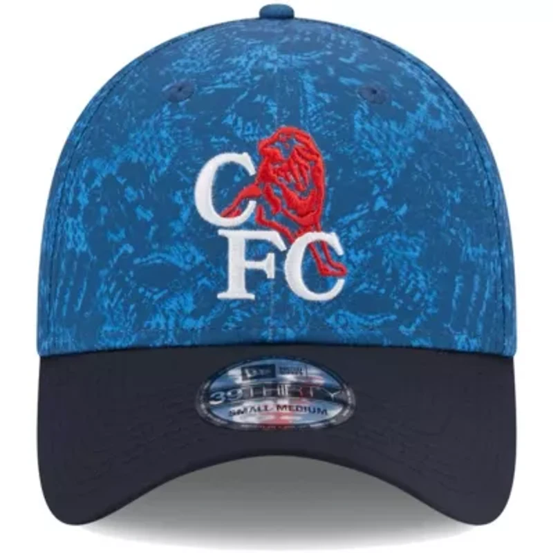 International Clubs Blue/Navy Chelsea Retro All Over Print 39THIRTY Flex Hat