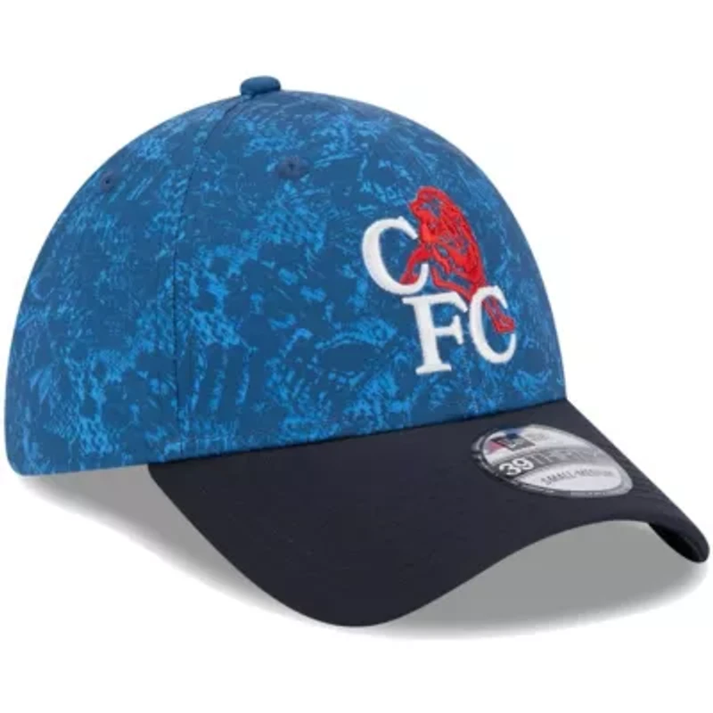 International Clubs Blue/Navy Chelsea Retro All Over Print 39THIRTY Flex Hat
