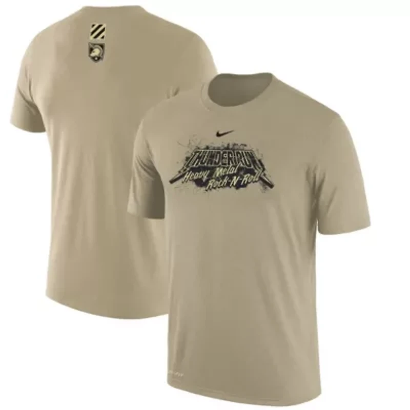 Army Black Knights NCAA Nike 2023 Rivalry Collection Heavy Metal Performance T-Shirt