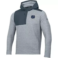 NCAA Under Armour Notre Dame Fighting Irish Survivor Fleece Hoodie Quarter-Zip Jacket