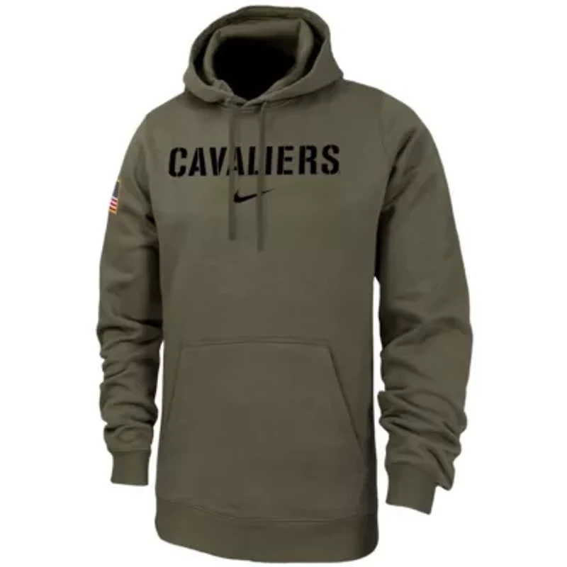 NCAA Nike Virginia Cavaliers Military Pack Club Fleece Pullover Hoodie
