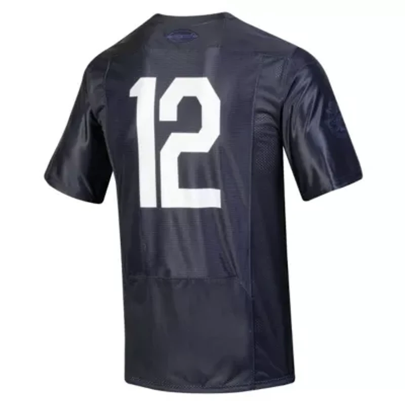 Navy Midshipmen NCAA Under Armour #12 Silent Service Replica Football Jersey