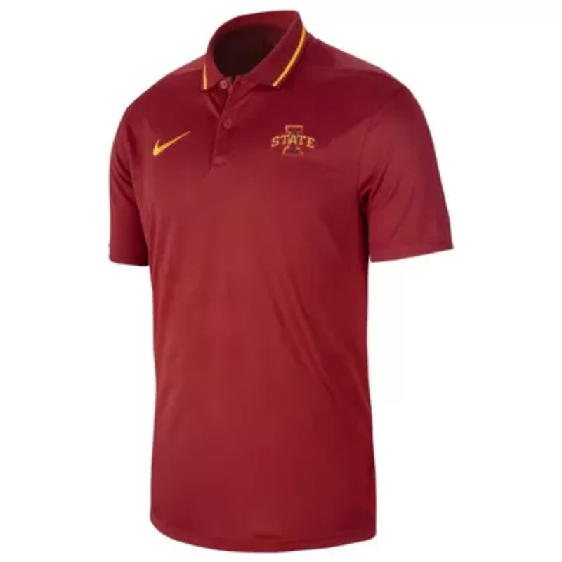 NCAA Nike Iowa State Cyclones 2023 Sideline Coaches Performance Polo