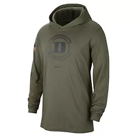 Duke Blue Devils NCAA Nike Military Pack Long Sleeve Hoodie T-Shirt