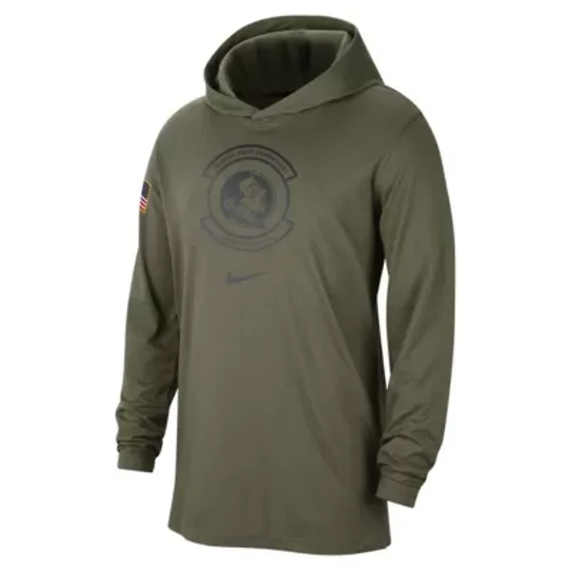 NCAA Nike Florida State Seminoles Military Pack Long Sleeve Hoodie T-Shirt