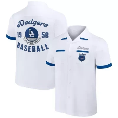 MLB Los Angeles Dodgers Bowling Button-Up Shirt