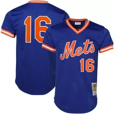 MLB Dwight Gooden New York Mets Cooperstown Mesh Batting Practice Jersey
