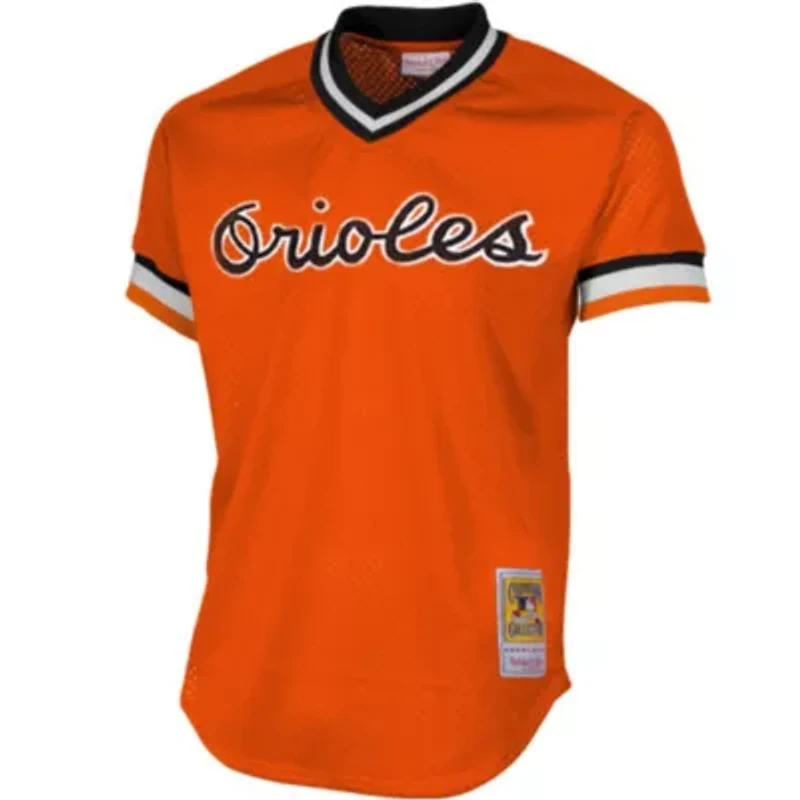 MLB Cal Ripken Jr Baltimore Orioles 1988 Authentic Cooperstown Collection Mesh Batting Practice Jersey